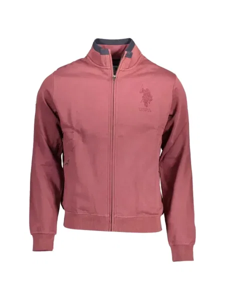 Pulover U.s. Polo Assn. cu broderie roz
