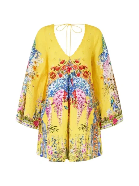 Sukienka Camilla garniturowa żółta