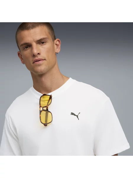 PUMA Koszulka unisex Speedcat z grafiką Odzież S biały