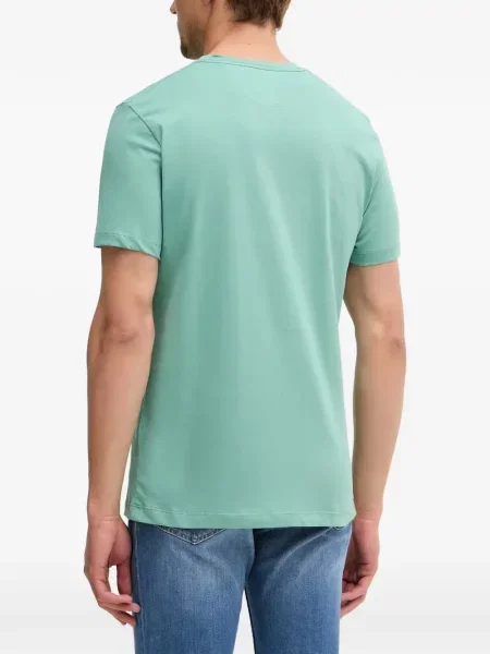 Tricou Hackett London cu broderie verde
