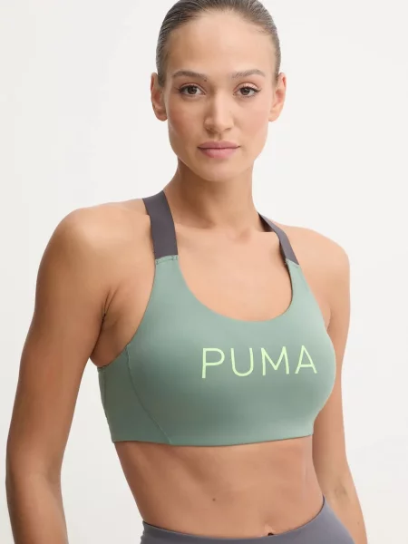 Puma Sportovní podprsenka EVERSCULPT zelená