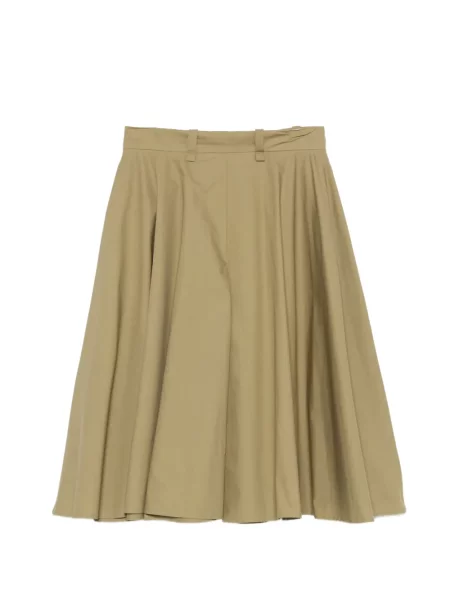 Fustă midi Nude evazată verde