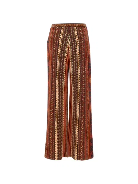 Pantaloni Dvf Diane Von Furstenberg cu imagine roșu