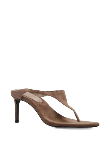Sandale Black Suede Studio din piele de căprioară negru