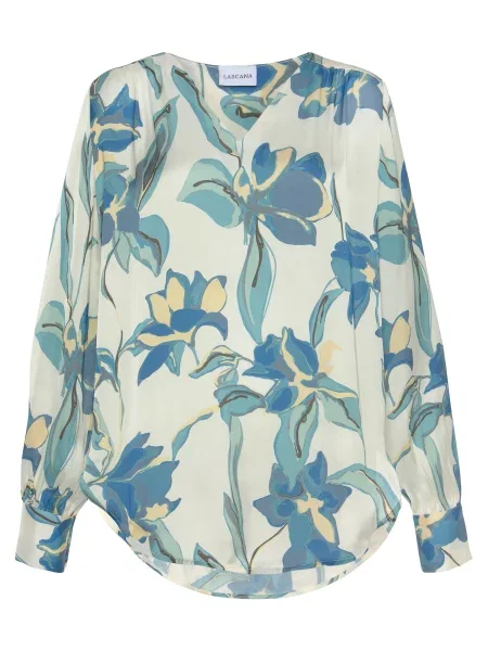 LASCANA Bluză crem / deschis albastru