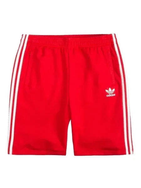 Pantaloni scurți Adidas cu dungi roșu