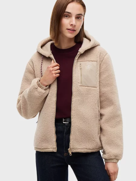 Куртка Tommy Hilfiger тедді бежева