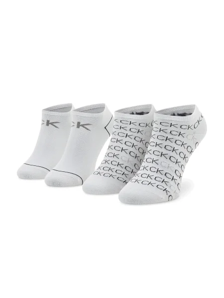 Чорапи Calvin Klein 2 чифта дамски бяло