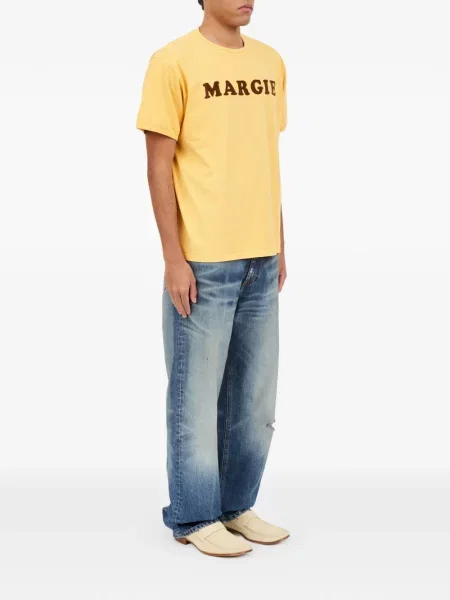 Μπλούζα Mm6 Maison Margiela με σχέδιο κίτρινο
