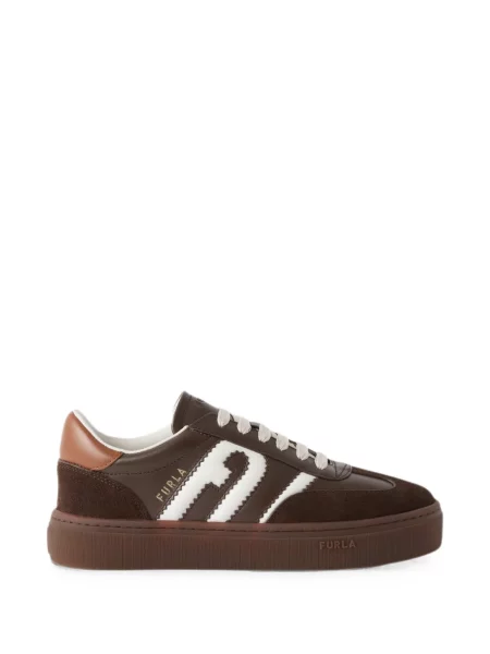 Sneakerși Furla maro