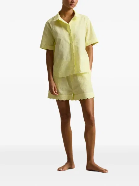 Koszulka polo Polo Ralph Lauren zamszowa na sprzączkę w paski niebieska