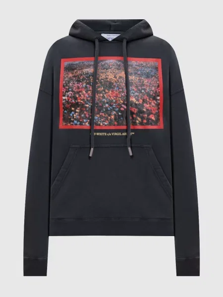 Худі Flowers Field Off-white сіре