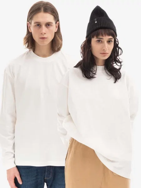 Guess U.S.A. tričko s dlouhým rukávem Guess Long Sleeve Mockneck bílé