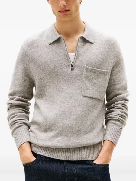 Polokošeľa Tommy Hilfiger sivá