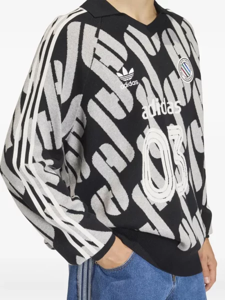 Pantaloni Adidas cu autograf alb