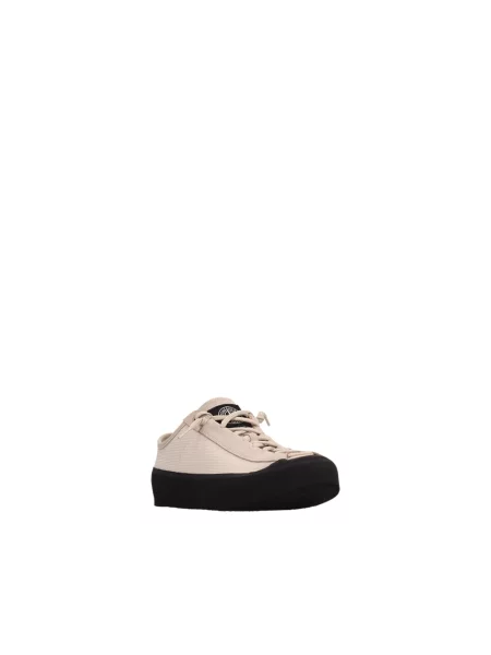 Sneakersy Stone Island skórzane z kamieniami beżowe