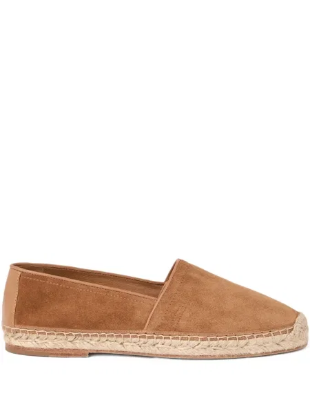 Semišové espadrilky Brunello Cucinelli hnědé