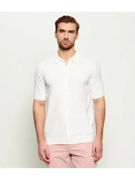 HUGO Cardigan San Paco-CV alb