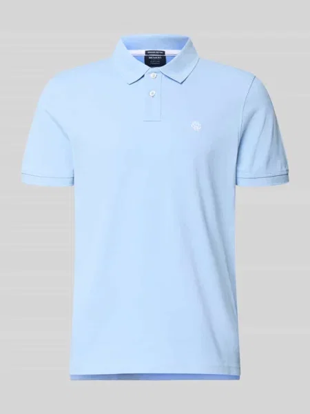 Koszulka polo o kroju regular fit z wyhaftowanym logo Mcneal niebieska