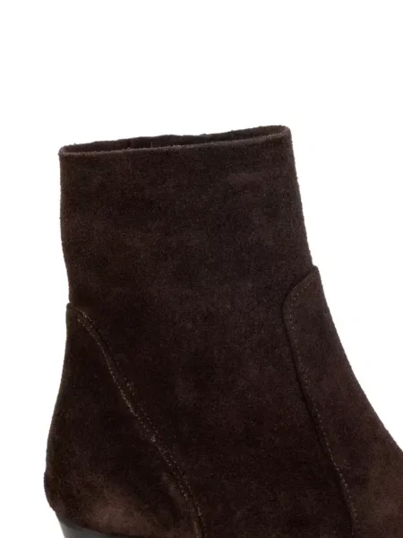 Botine Imma din piele de căprioară maro