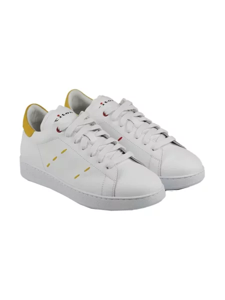 Sneakersy Kiton skórzane białe