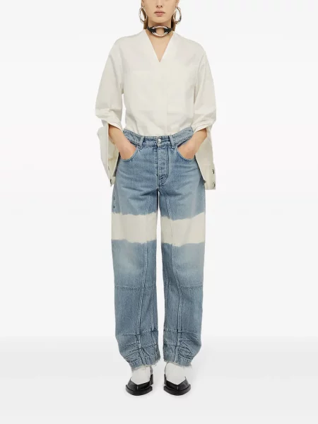 Pás džíny Jil Sander modré