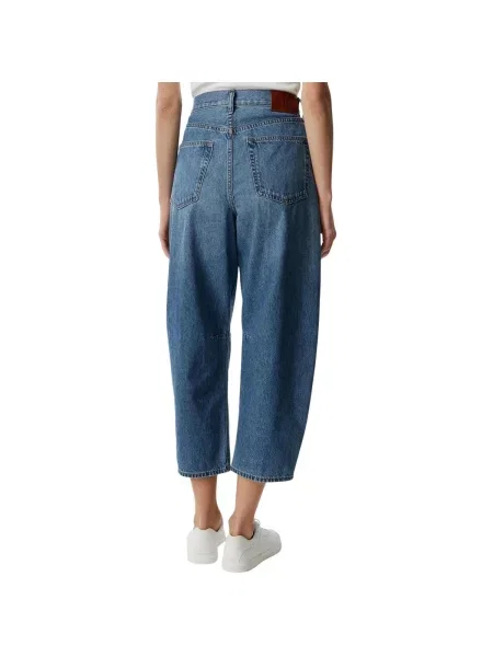 Decupat blugi Calvin Klein Jeans albastru