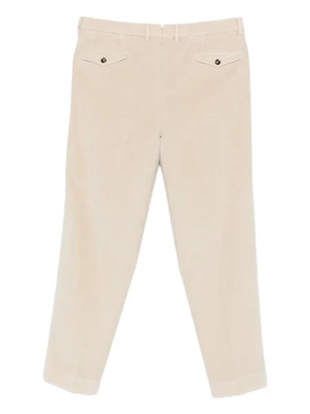 Pantaloni Dell'oglio de catifea cord plisate