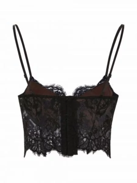 Krajková korzetová podprsenka Dolce & Gabbana černá