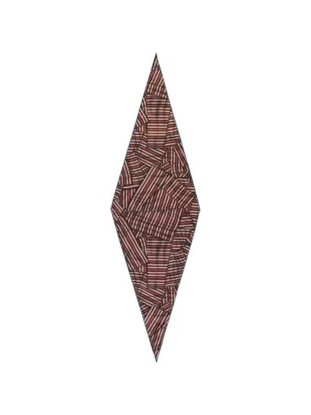 Fular Zegna cu dungi maro