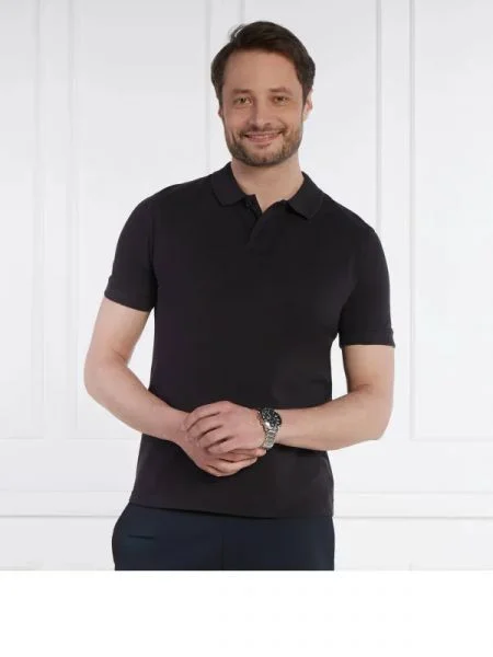 BOSS ORANGE Tenisz póló Prime fekete