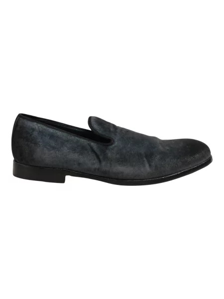 Półbuty Dolce And Gabbana skórzane niebieskie