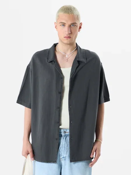 VAMOS CLO Cămașă Snowdrop închis gri