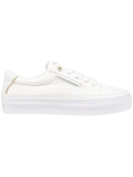 Tommy Hilfiger Sportcipők Essential Vulc Textile Sneaker Ekru fehér