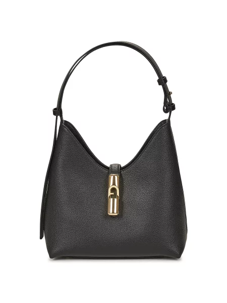 Klasična hobo torba Furla črna