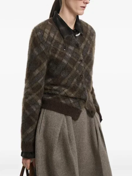 Cardigan Jnby din jacard maro