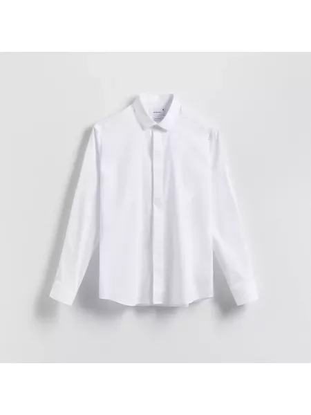 Reserved Hladká košile super slim fit bílá