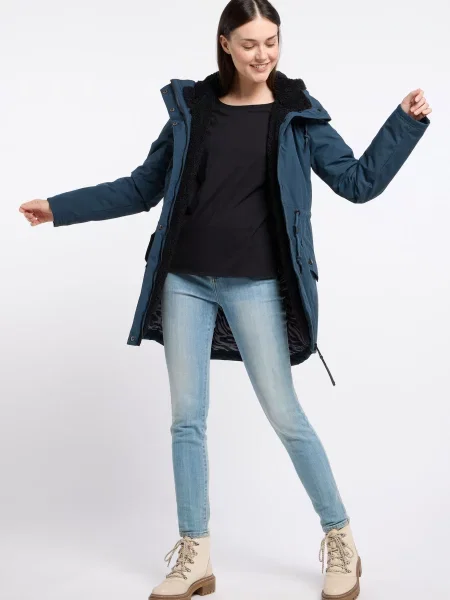 Ragwear Prechodná parka modrosivá
