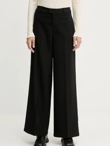 Marc O'Polo pantaloni drept high waist negru
