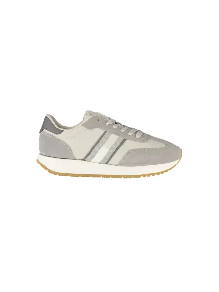 Sneakersy Tommy Hilfiger skórzane szare