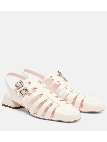 Sandale Roger Vivier din piele bej