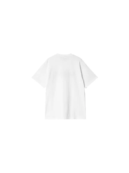 Carhartt WIP S/S Label Script T-Shirt White Mężczyźni Koszulki Carhartt WIP Size: L biały