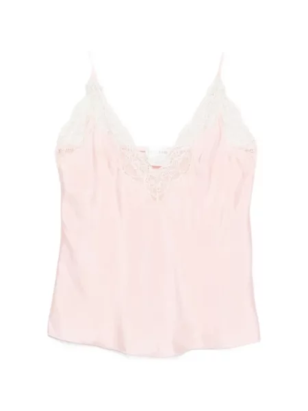 Top Forte Forte koronkowy różowy