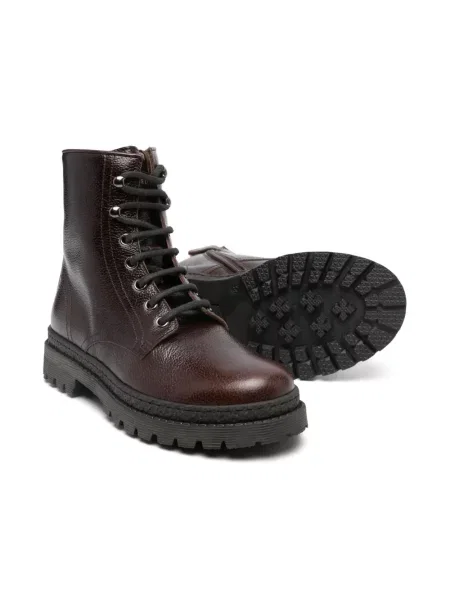 Buty do kostki dziecięce Brunello Cucinelli brązowe