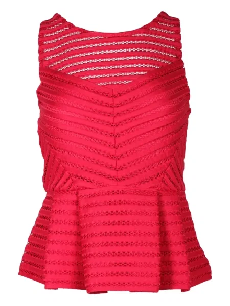 Cu peplum top Maje roșu