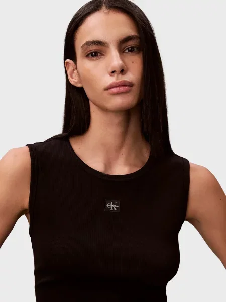 Дитячий топ Calvin Klein Jeans чорний