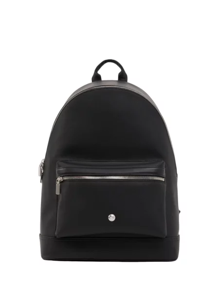 Lacoste rucsac pentru bărbați cu imitație de piele negru