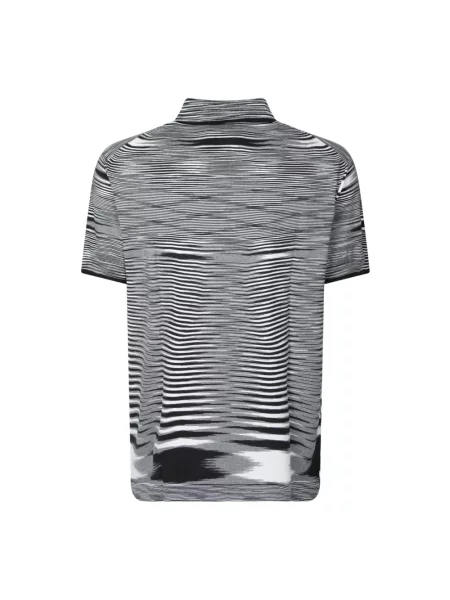 Dzianinowe polo Missoni w paski czarne