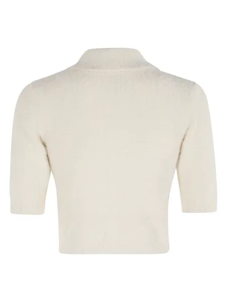 Krótki sweter Elisabetta Franchi biały