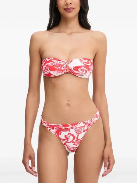 Gėlėtas raštuotas bikini Melissa Odabash balta